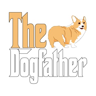 Corgi Dog Dad Dogfather Dogs Daddy Father Rottie T-Shirt