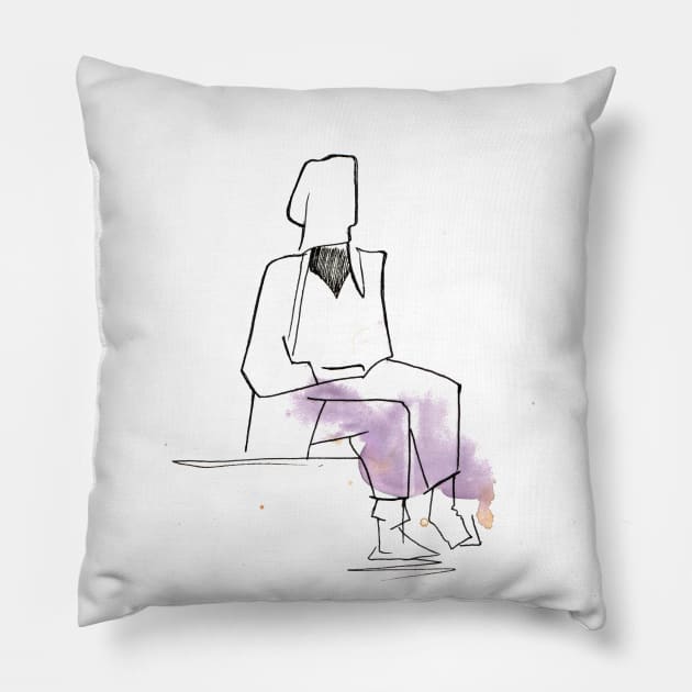 Simplicity Pillow by Maria Mi Art