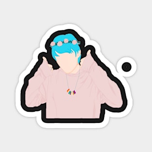 Awsten Knight with a Flower Crown Magnet