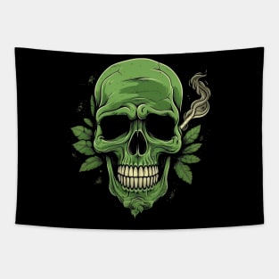 Cannabis Sugar Skull Tapestry