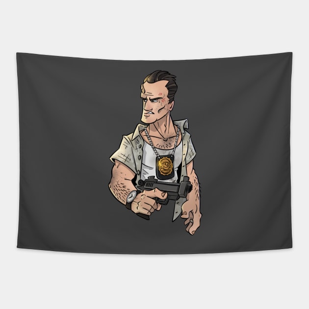 Detective McClane Tapestry by hiwez