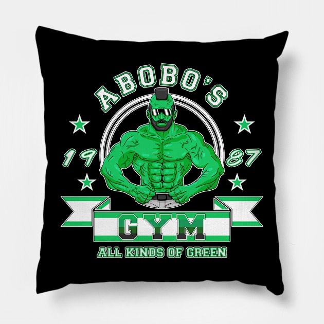 Abobo's Gym Pillow by CCDesign