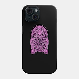 God Cthulhu Purple (Black Print) Phone Case