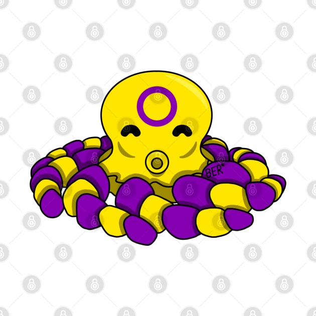 Intersex Pride Fidget Octopus by SentABearToSpace 