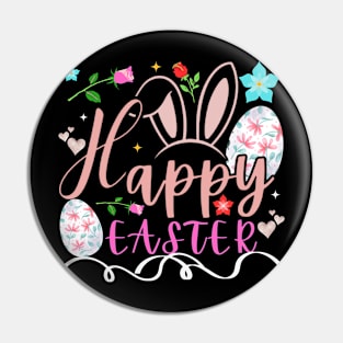 Happy Easter Bunny Rabbit Face Funny Easter Day Pin