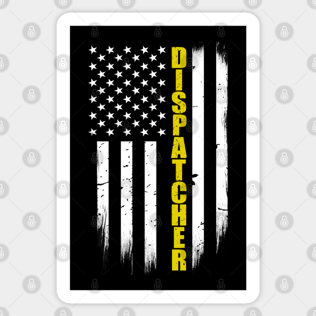 Thin Gold Line Flag Dispatch Distressed Vinyl Sticker Firefighters Police Thin Gold Line Flag Dispatch Distressed Vinyl Sticker Firefighters Police
