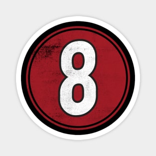 Number Eight 8 Magnet