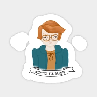 Stranger Things JUSTICE FOR BARB Magnet