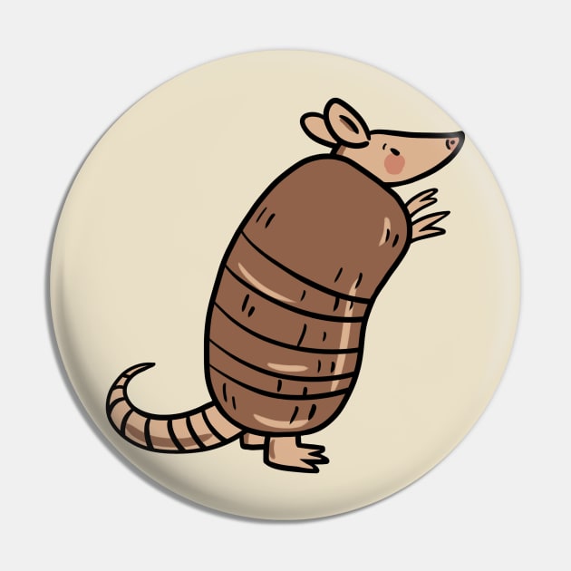 Armadillo Pin by Otterlyalice