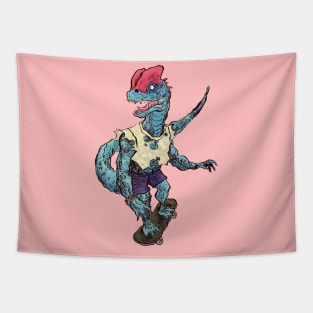 Dilophosaurus Skates Tapestry