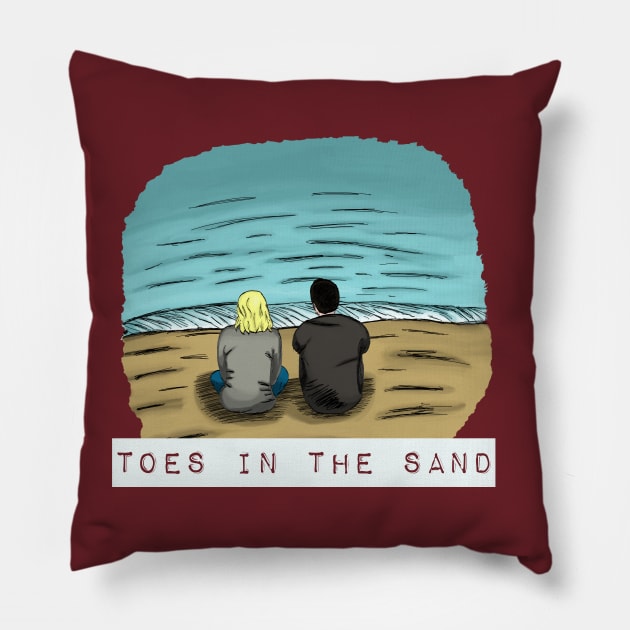 Toes in the Sand (Chuck) Pillow by insidethetardis