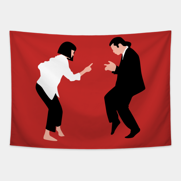 Teenage Wedding Pulp Fiction Tapestry TeePublic