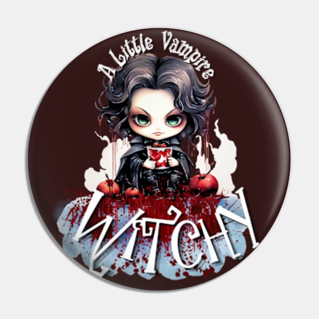 A Little Vampire Witchy Pin by littlewitchylif