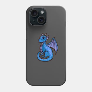 Dragon Illustration - Blue Phone Case