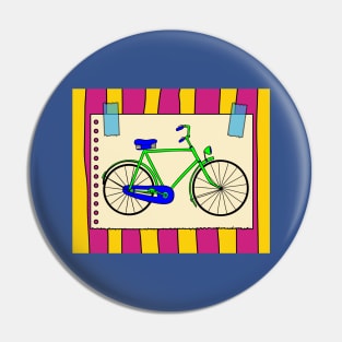 Retro Vintage Bicycle Biker Lover Pin