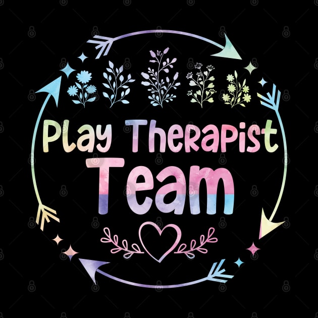 Play Therapist Team cute floral watercolor by ARTBYHM