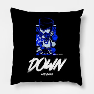 Down With Banks hip hop design Pillow
