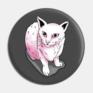 Cute white cat Pin