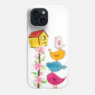 Cute birds Phone Case