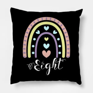 8 Years Rainbow Party Eight Birthday Presents For Girls Pillow