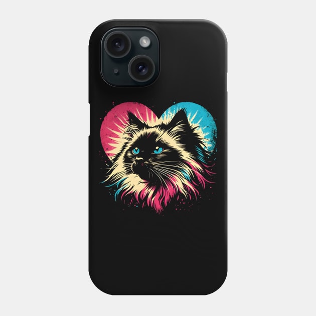 Birman Cat Lover Phone Case by podtuts