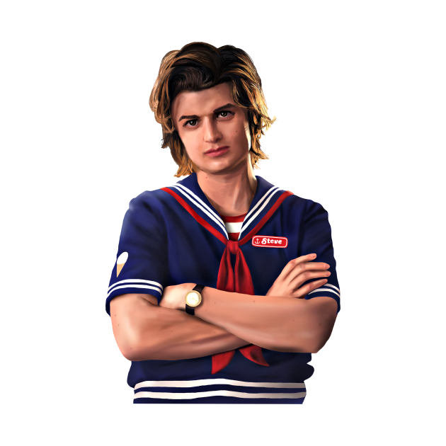 Steve Harrington (Original Drawing) Steve Harrington Mask TeePublic