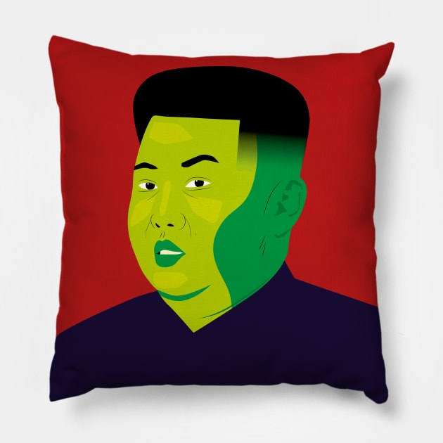 Kim Jong Un 2 Pillow by Shwin