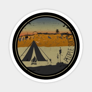 People Suck Desert Camping Tent Design Magnet