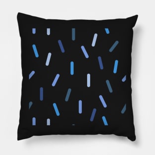 Sprinkle Confetti Blue Chunkies Pillow