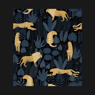 Jungle Cats at Night T-Shirt