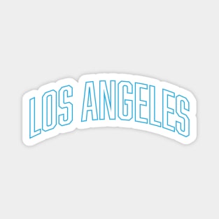 Los Angeles Electric Blue Outline Magnet