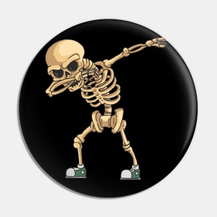 Halloween Dabbing Skeleton Pin