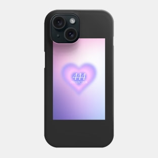 Angel Number 444 Heart Aura Phone Case