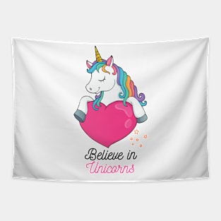 Believe in Unicorns Tapestry