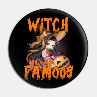 Funny Halloween Puns Anime Witch and Famous Pin