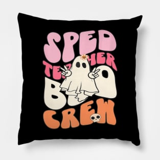 Sped Teacher Boo Crew Halloween Costume Sped Ed Team Pillow