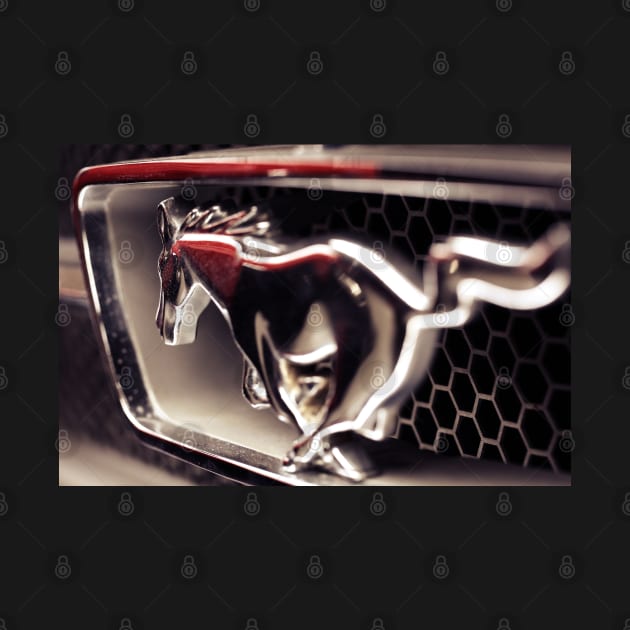 ford mustang, macro logo by hottehue