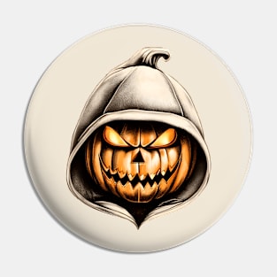 Hooded halloween pumpkin Pin