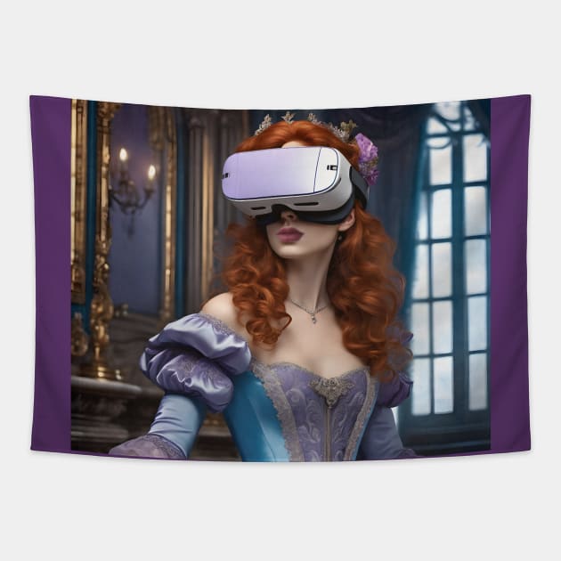 Baroque Lady VR Gamer Tapestry by PurplePeacock