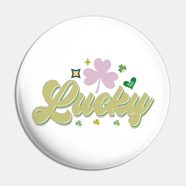 St Patrick's Day Lucky Pin by MZeeDesigns