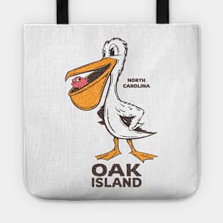 Oak Island, NC Summertime Vacationing Pelican & Fish Tote