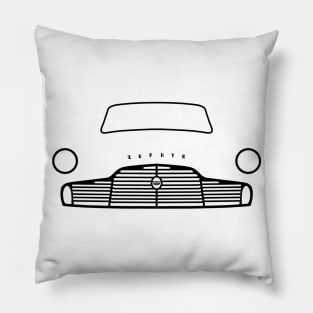 Ford Zephyr Mk II classic car outline graphic (black) Pillow