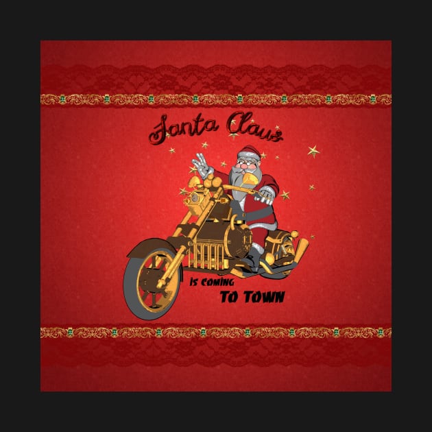 Santa Claus is coming on a motorcycle by Nicky2342