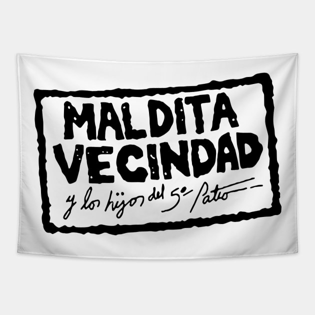 Maldita Vecindad - Vintage design Tapestry by verde