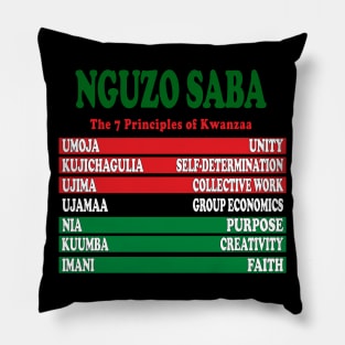 Kwanzaa Seven Principles Pillow