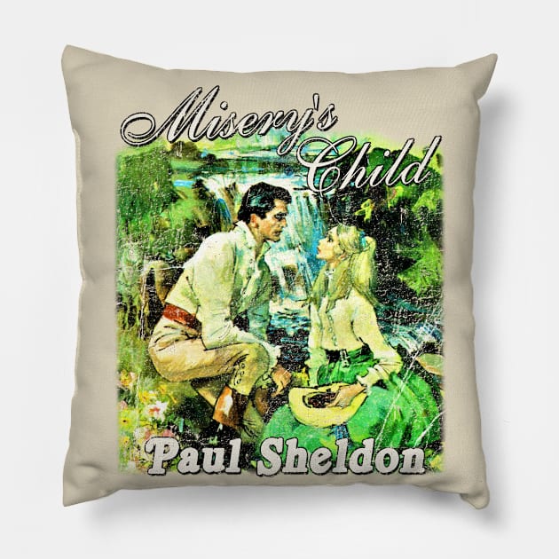 Misery's Child cover concept, distressed Pillow by woodsman