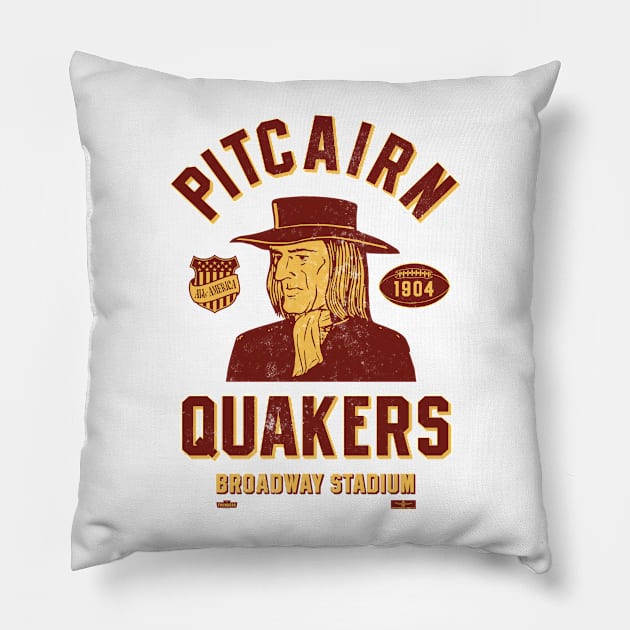 Pitcairn Quakers Pillow by unsportsmanlikeconductco