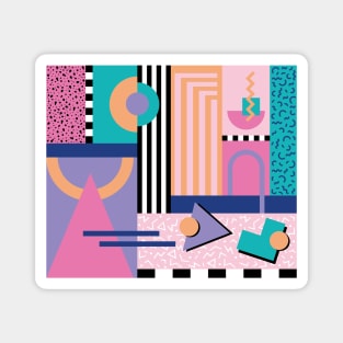 Memphis Pattern 74 / 80s Retro Magnet