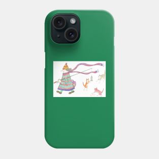 MadCatWoman Fishing For Cats Phone Case