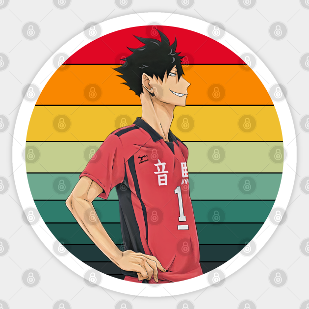 Haikyuu Tetsurou Kuroo 80 S Sunset Colored Tetsuro Kuroo Sticker Teepublic 黒尾 鉄朗 kuroo tetsuro) is a third year student from nekoma high. haikyuu tetsurou kuroo 80 s sunset colored by inalz